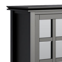 Artisan 38 inch Wide Solid Wood Medium Storage Cabinet in Black