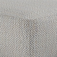 Nate - Square Pouf - Patterned Grey Melange