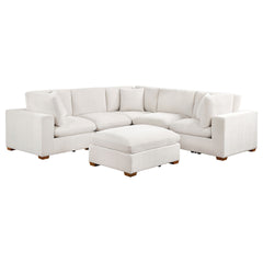Murtagh Ivory 6-piece Upholstered Modular Sectional Sofa