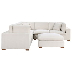 Murtagh Ivory 6-piece Upholstered Modular Sectional Sofa