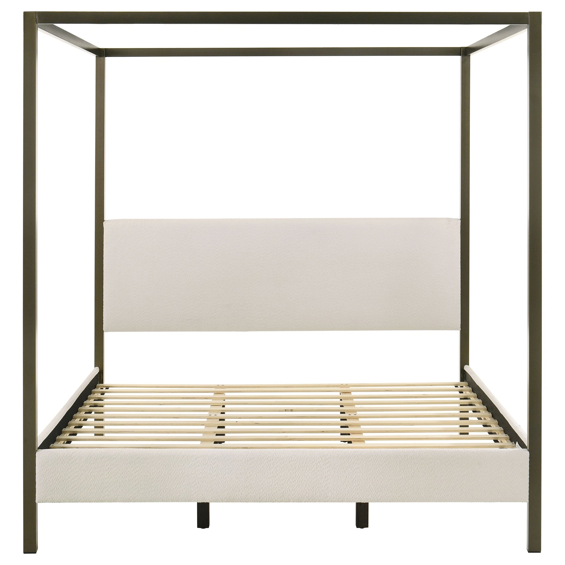 Mellie Vanilla Eastern King Canopy Bed