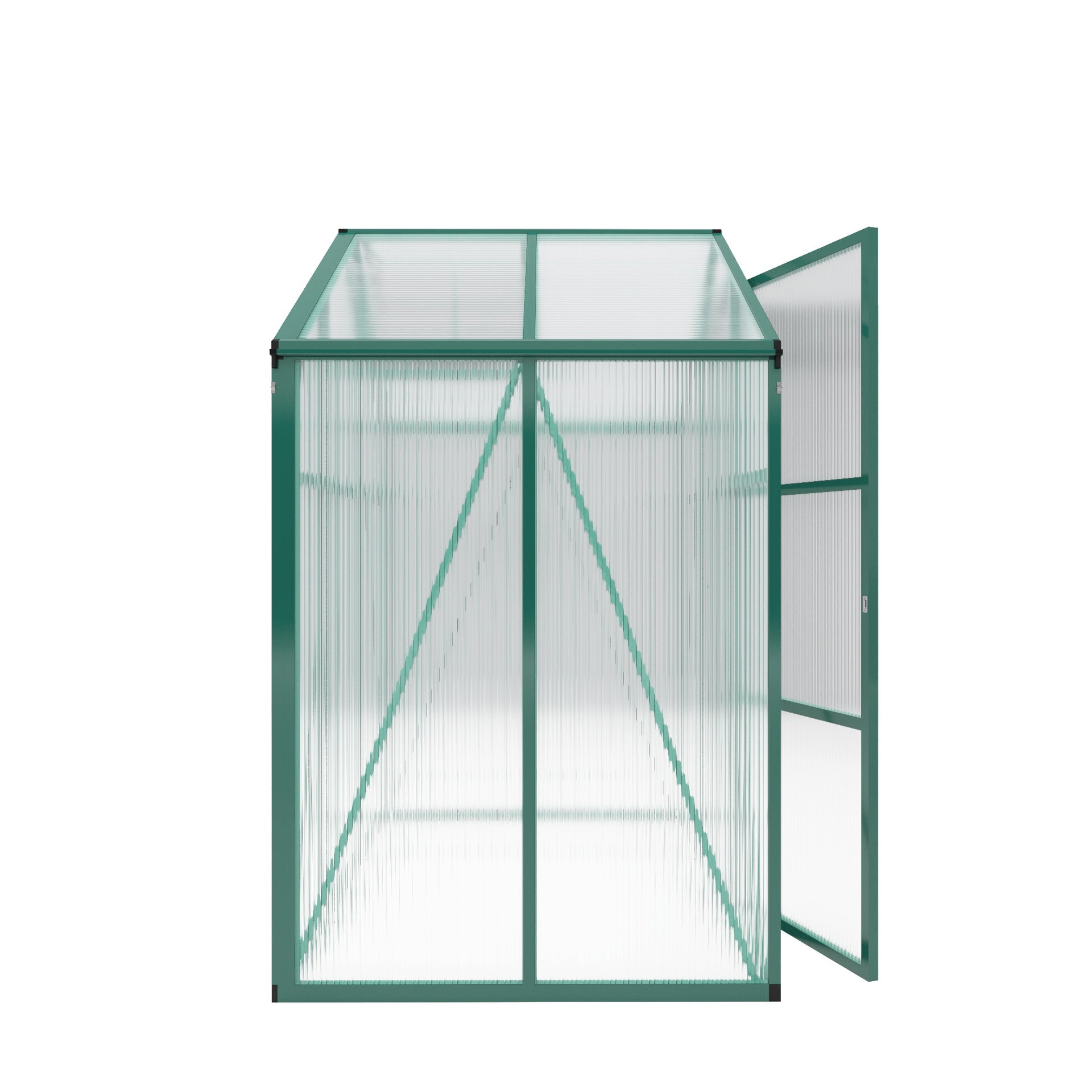 Newly marketed 6x4 FT Gain height windproof aluminum greenhouse Polycarbonate Greenhouse  Heavy Duty Walk-in Greenhouses for Outdoor Backyard in All Season