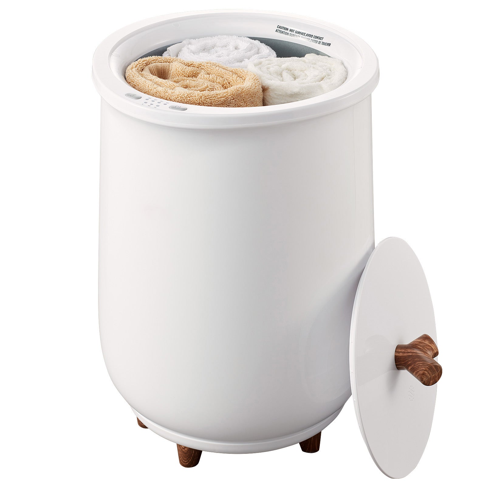 Towel Warmer Bucket, 20L Large Towel Warmer for Bathroom, Auto Shut Off Towel Heater with 4-Level Timer Fits up to Two 40"x70" Oversized Towels, Bathrobes, Blankets, ETL & FCC Certified