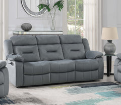 2pc Living Room Set 1x Sofa 1x Loveseat Pillow Armrest Supportive Headrest Vertical Tufting Dark Gray Finish Contemporary Primary Living Room Furniture