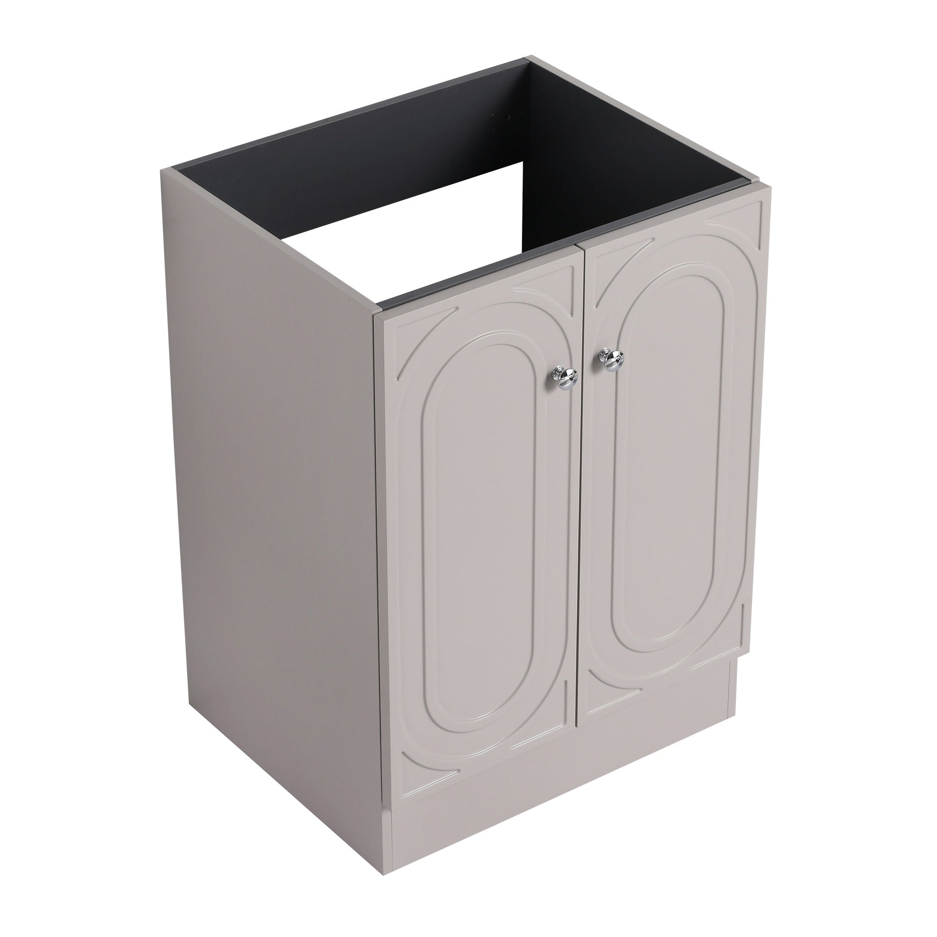 24" Freestanding Bathroom Vanity & 2 Soft-Close Cabinet Doors (KD-Packing)-Excluding Sink