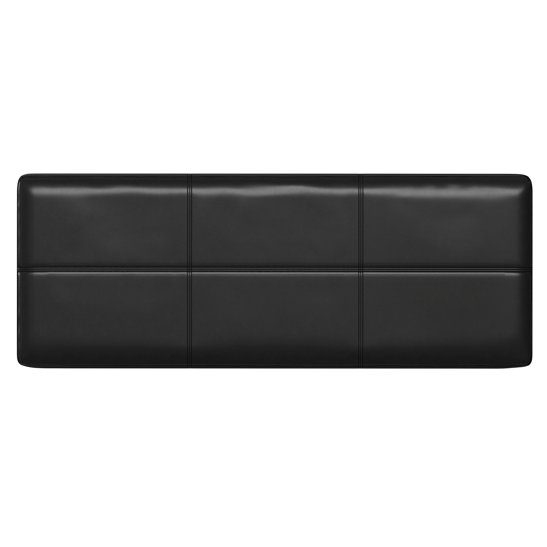 Afton - Storage Ottoman Bench - Midnight Black