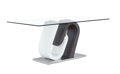 TONY DINING TABLE GREY/WHITE