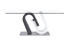 TONY DINING TABLE GREY/WHITE