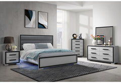 ADELAIDE GREY BLACK 5PC.KING BEDROOM SET