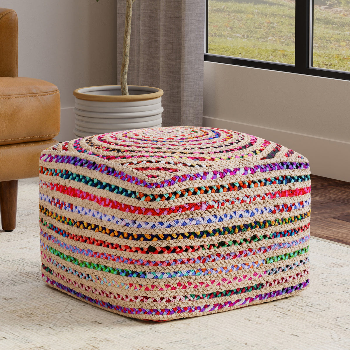 Margo 20 inch Square Pouf