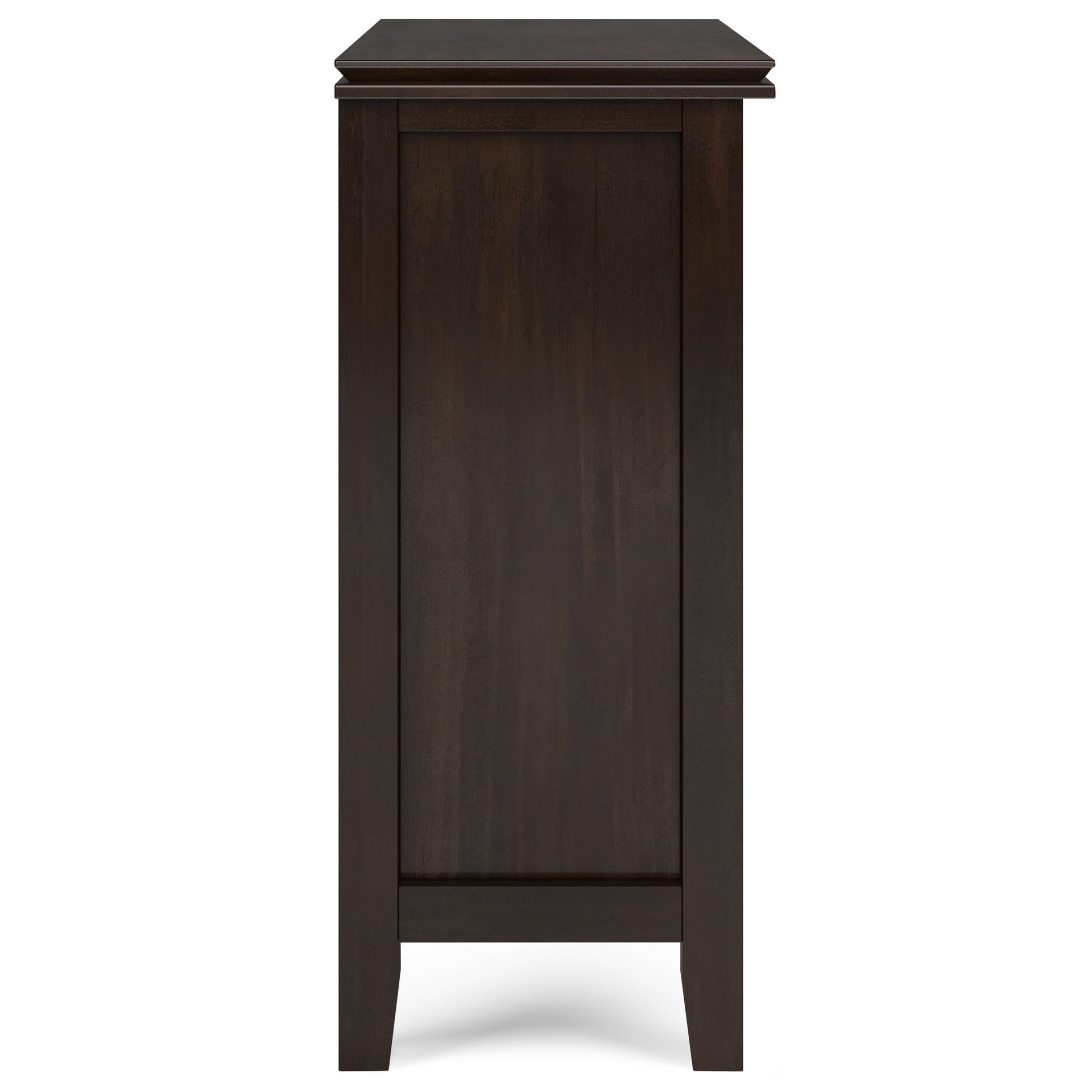 Artisan 30 inch Wide Solid Wood Low Storage Cabinet in Tobacco Brown