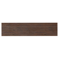 Lowry 72 inch Wide Solid Wood TV Stand in Distressed Charcoal Brown For TVs up to 80 inches