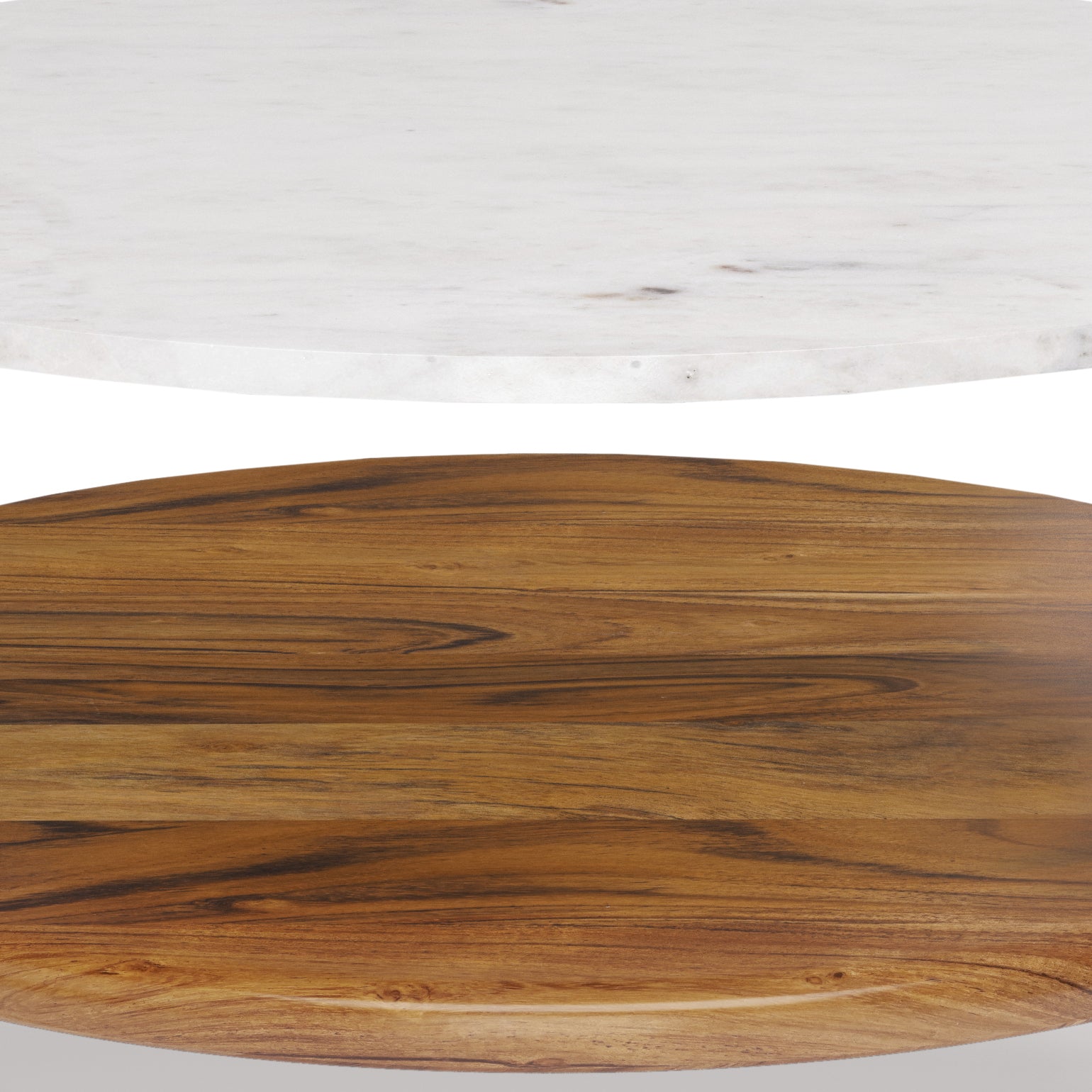 Wagner 30 inch Wide Solid Acacia Wood Coffee Table in White/Natural