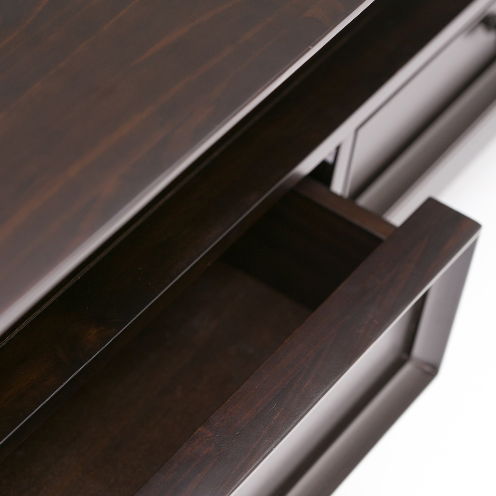 Amherst 44 inch Wide Solid Wood Coffee Table in Hickory Brown