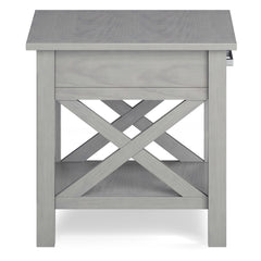 Kitchener - End Table - Fog Grey