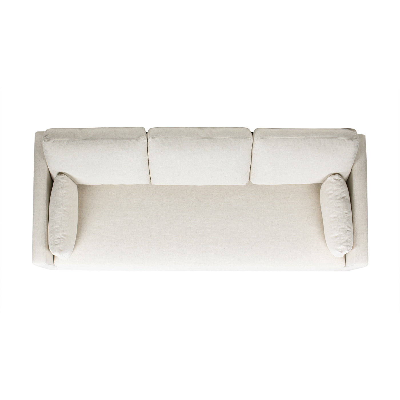 Knox 84" Modern Farmhouse Sofa, Flax White Linen