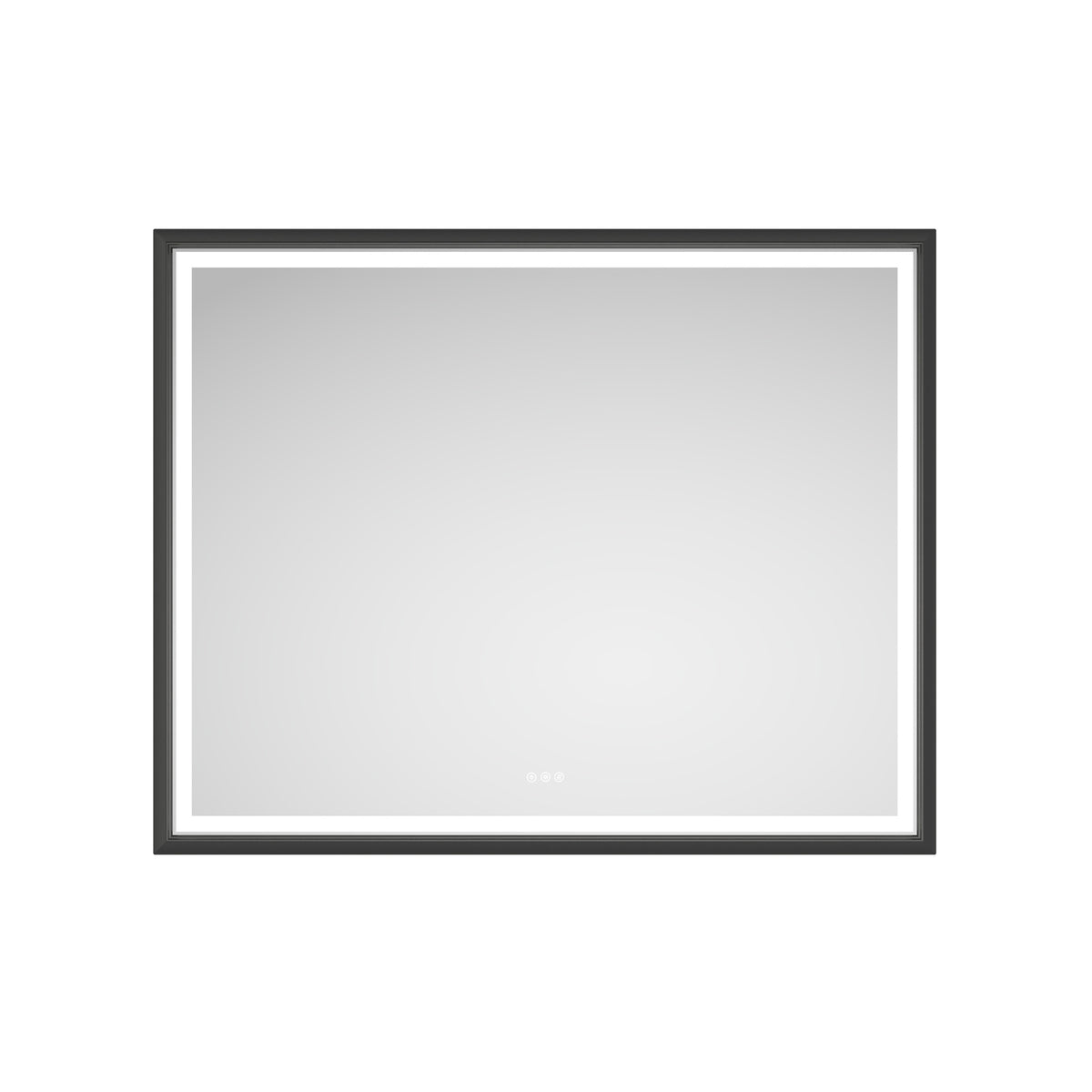 60 x 48 Inch LED Bathroom Mirror with Aluminum Frame, Wall Mounted Vanity Mirror, Anti-Fog, Memory, 3 Colors, Stepless Dimmable