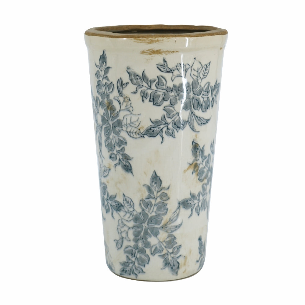 5.3x5.3x9.6" Flower Vase with Wide Mouth