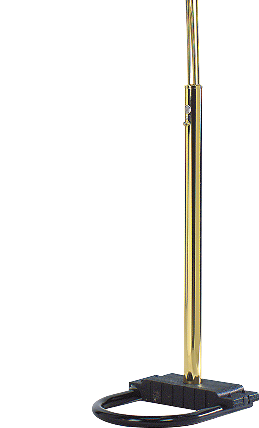 84"H GOLD 5-HEAD CAP STYLE FLOOR LAMP (1PC/CTN) (2.24/33.97)