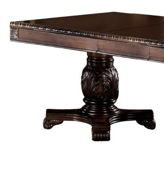 Chateau Cherry Finish De Ville Dining Table w/ Extension Leaf
