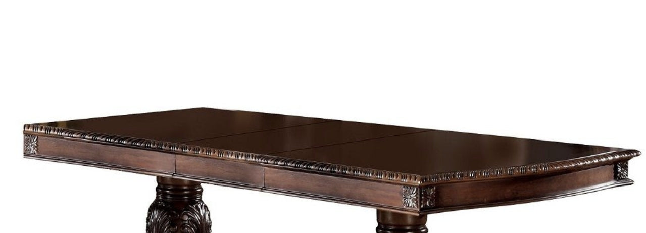 Chateau Cherry Finish De Ville Dining Table w/ Extension Leaf