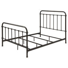 Olaleye Dark Bronze Metal Spindle Full Panel Bed