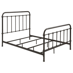 Olaleye Dark Bronze Metal Spindle Full Panel Bed