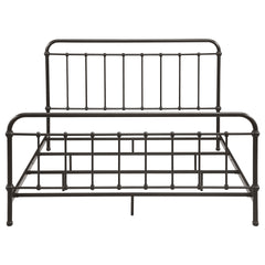 Olaleye Dark Bronze Metal Spindle Eastern King Panel Bed