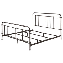 Olaleye Dark Bronze Metal Spindle Eastern King Panel Bed