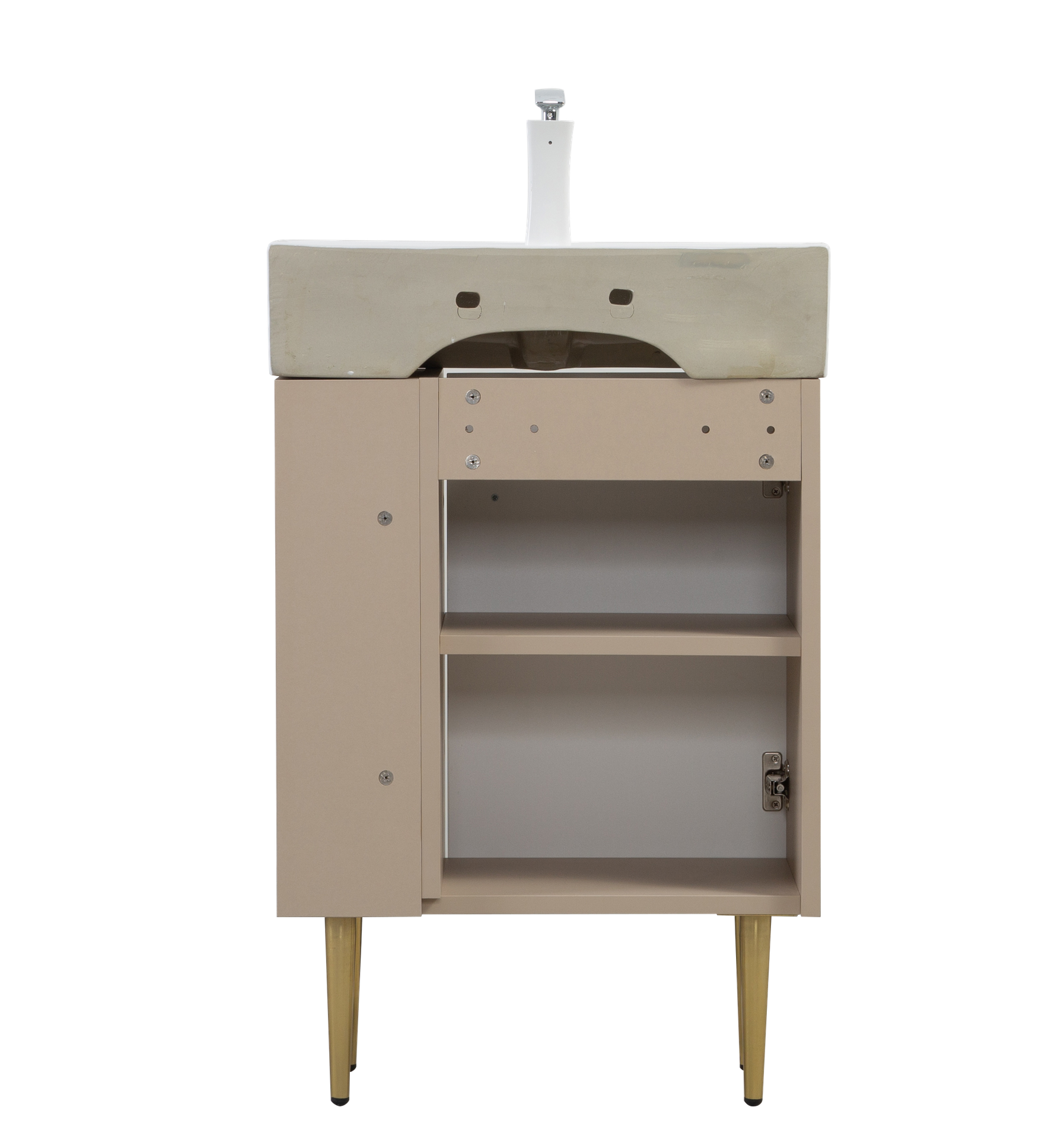 21.6" Vanity Base Only, Open Shelf on the Right, Green 24V06-21LVR-W1920P385635