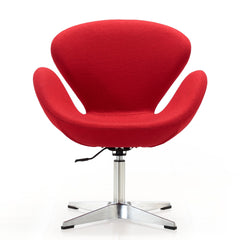 Swivel Lounge Chair in Red