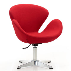 Swivel Lounge Chair in Red