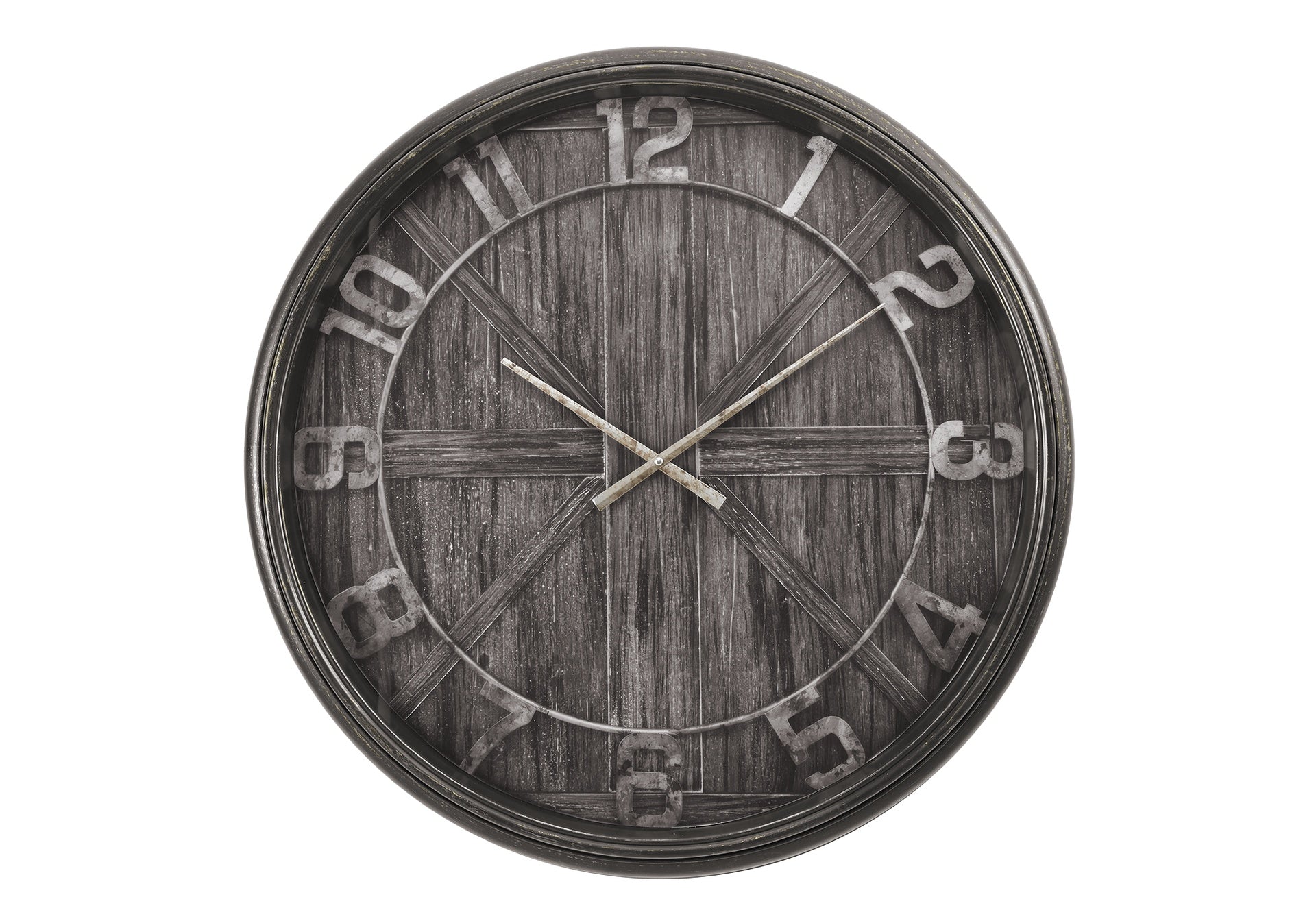 Clocks, 30" Round, Large Oversized, Wall Clock, Brown, Transitional