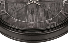 Clocks, 30" Round, Large Oversized, Wall Clock, Brown, Transitional