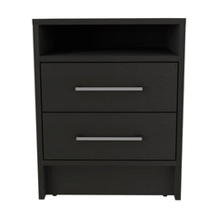 2-Piece Bedroom Set, Nightstand and Dresser, Wenge and Light Oak