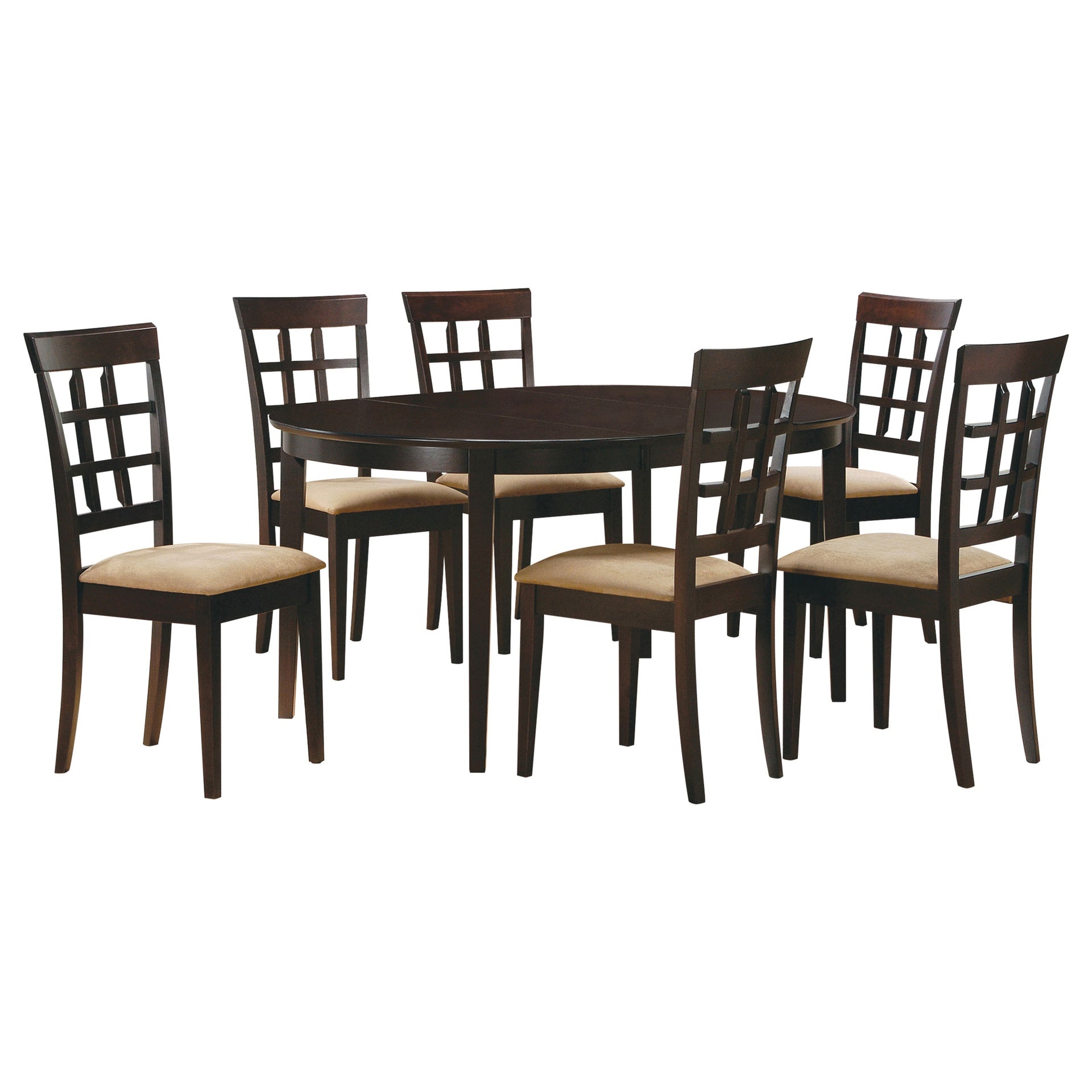 Missell Cappuccino and Beige 7-piece Dining Set