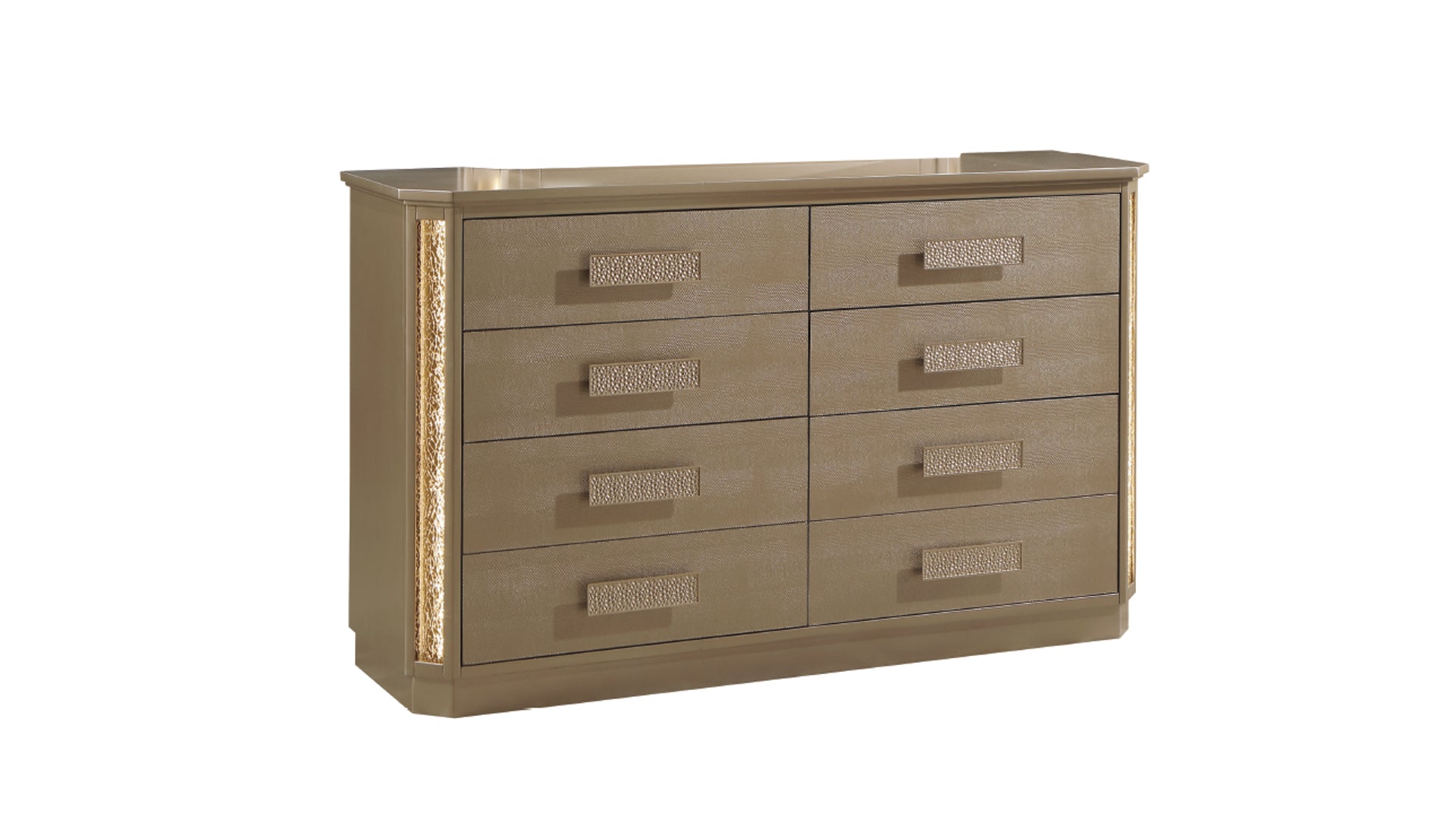 Medusa Dresser Made with Wood in Gold Finish(INCLUDES DRESSER ONLY) same as G150109078  (NJ inventory)