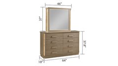 Medusa Dresser Made with Wood in Gold Finish(INCLUDES DRESSER ONLY) same as G150109078  (NJ inventory)