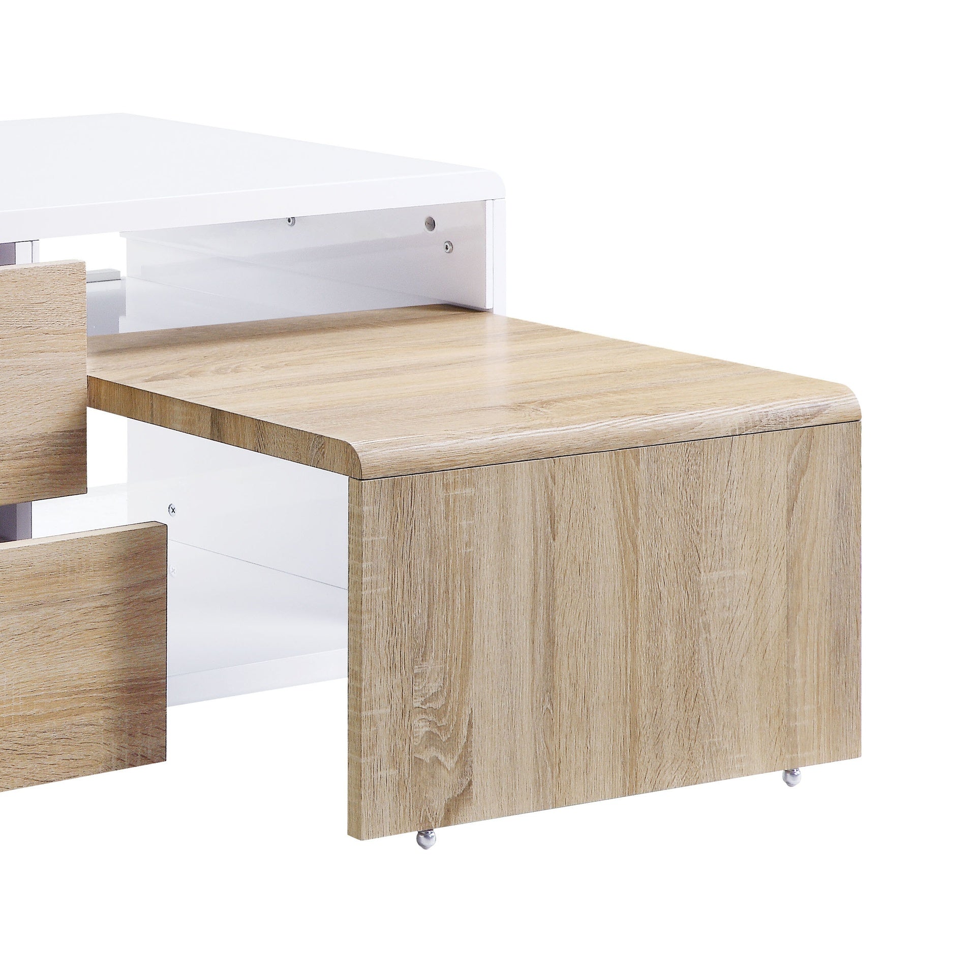 White High Gloss 4-Drawer Coffee Table