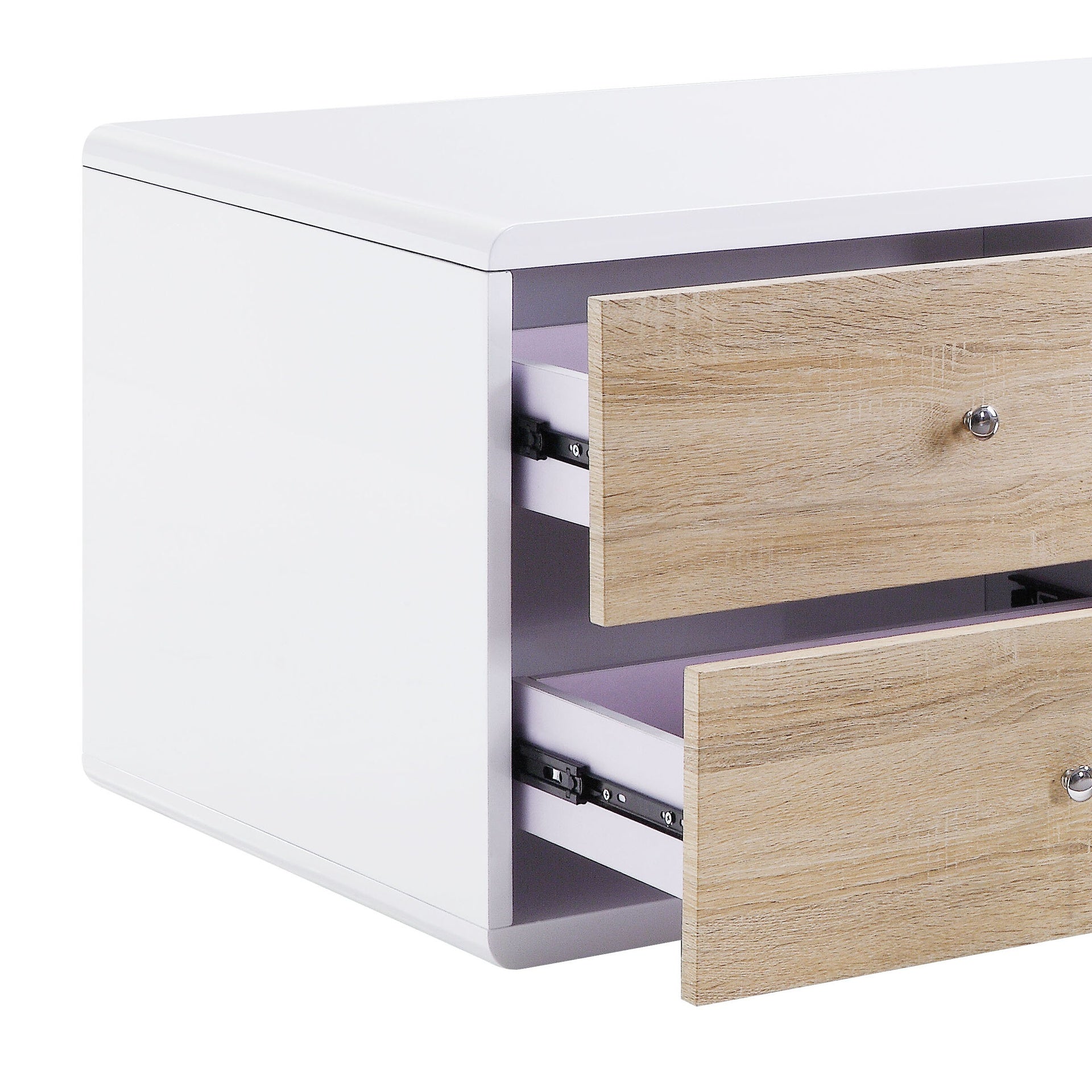 White High Gloss 4-Drawer Coffee Table