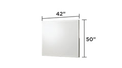 Olivia Contemporary Style Mirror Made with Wood in White. (INCLUDES MIRROR ONLY)  same as B009P241737 (CA inventory)