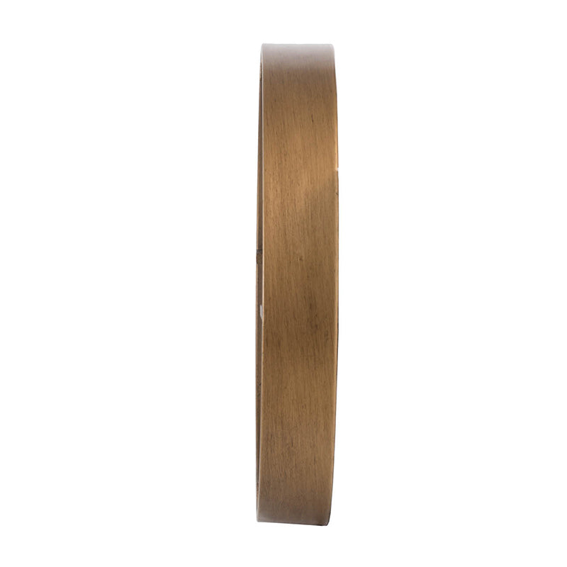 D15.7x2.4" Minimalist Mirrored Clock, Gold