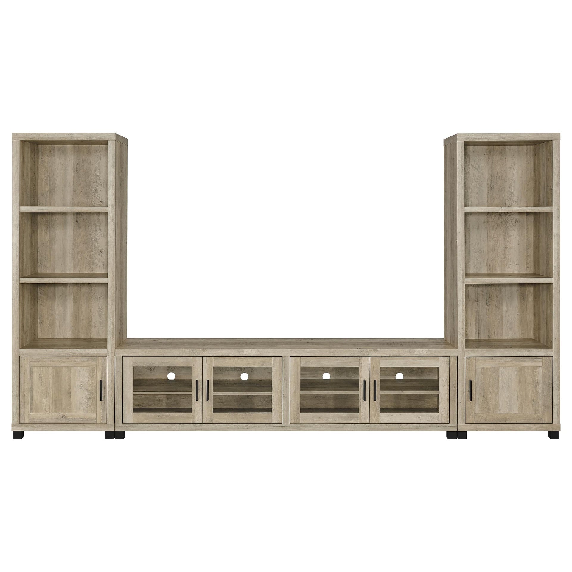 Heron Antique Pine 3-piece TV Entertainment Center