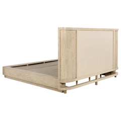Kimpton Beige Oak Queen Wingback Bed