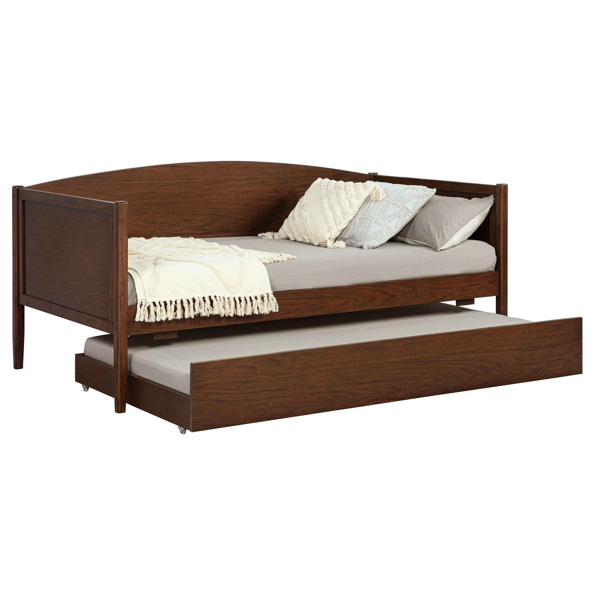 Fallbrook Medium Walnut Twin Daybed with Trundle