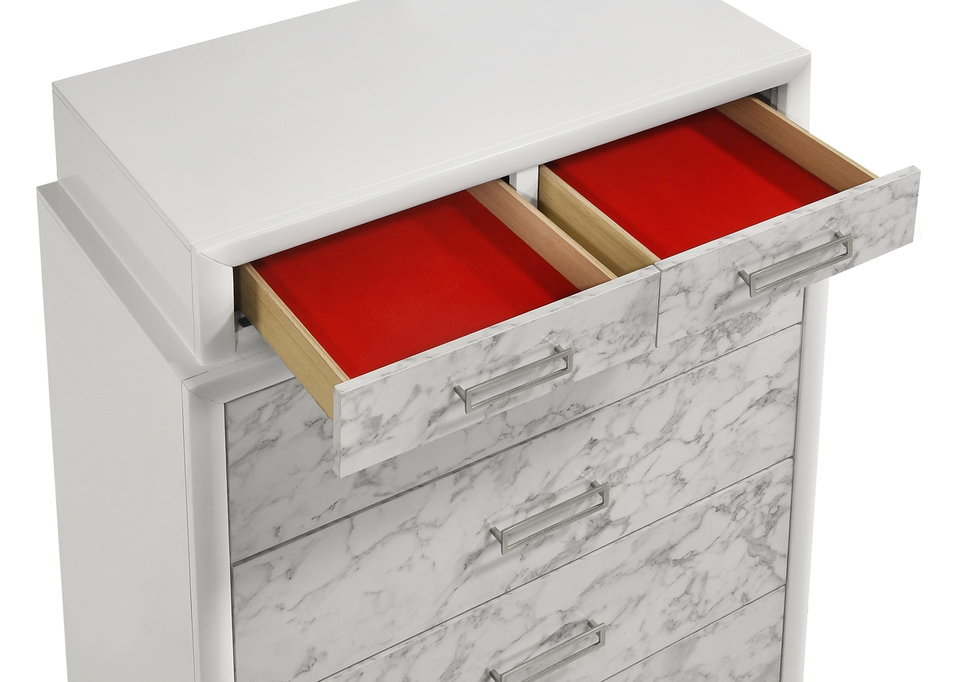 Soul Modern Style Chest Made with wood in White same asG150108659  (NJ inventory)