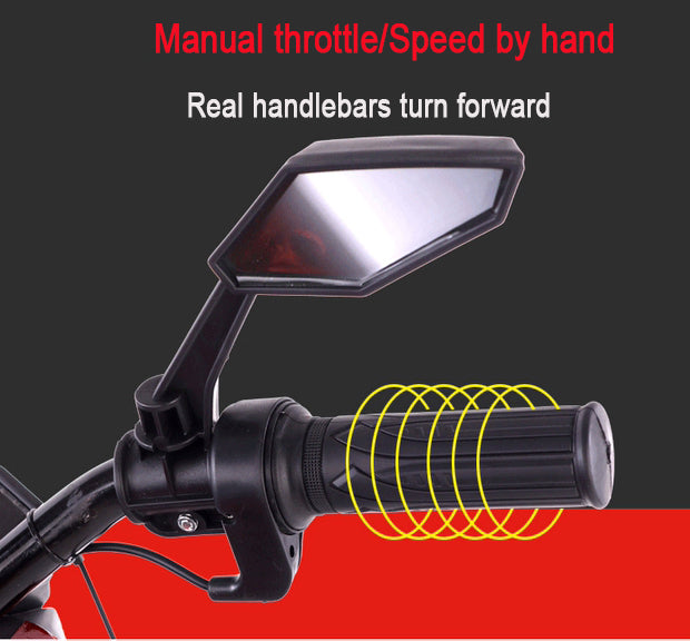 Electric motorcycle/ 12 V Kids toys motorcycle/Kids electric car/electric ride on toys  for  3 4 5 6 years Boys Girls with Training  Wheels/manual throttle/ drive by hand/Lighting  wheels