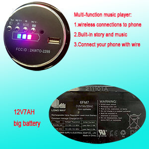 Electric motorcycle/ 12 V Kids toys motorcycle/Kids electric car/electric ride on toys  for  3 4 5 6 years Boys Girls with Training  Wheels/manual throttle/ drive by hand/Lighting  wheels