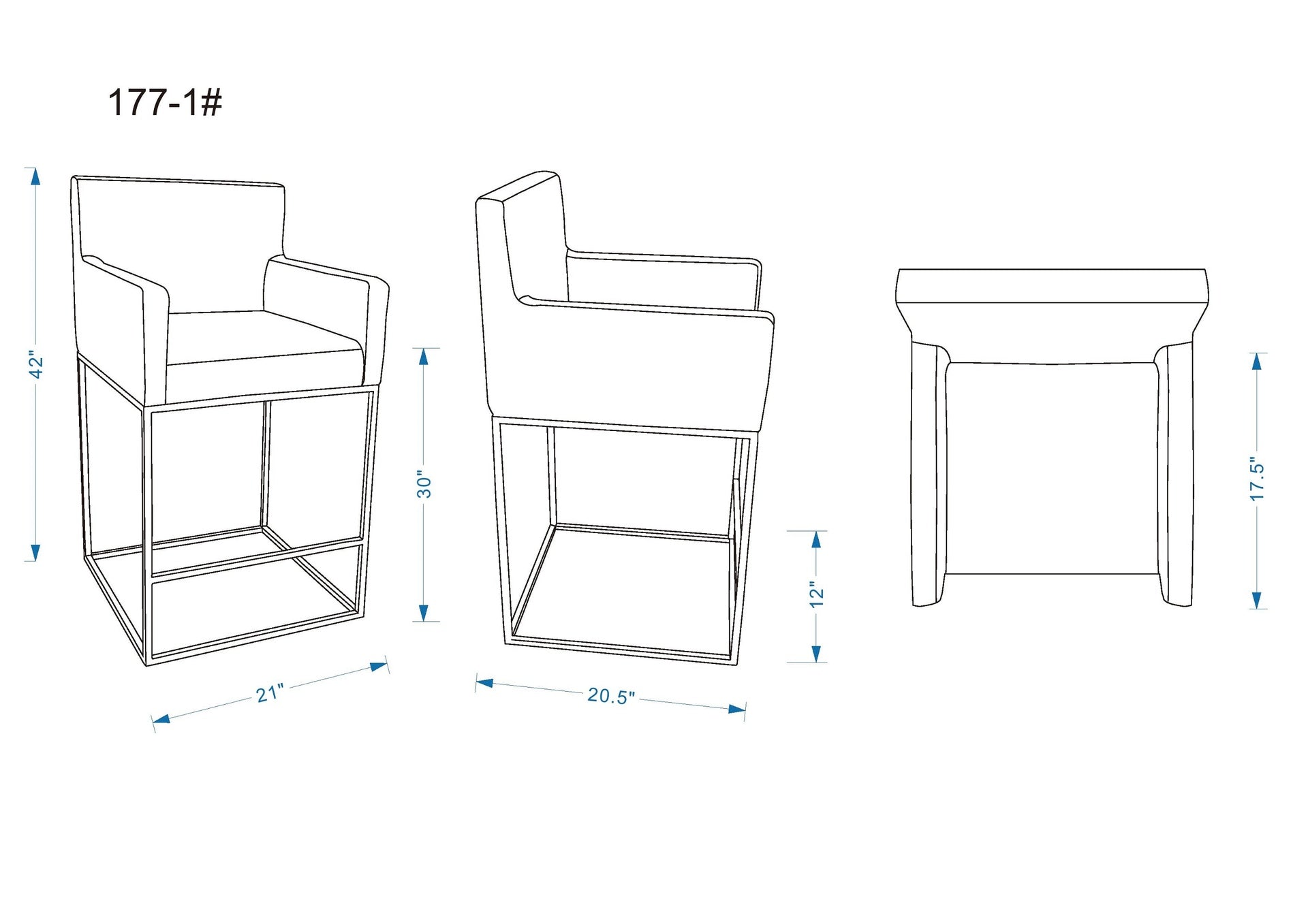 Barstool in Cream