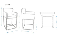 Barstool in Cream